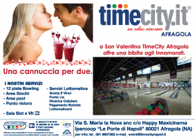 Il giorno più romantico dell’anno vieni a passarlo qui da Timecity Afragola.