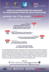 Primo corso di formazione per dirigenti di associazioni sportive 